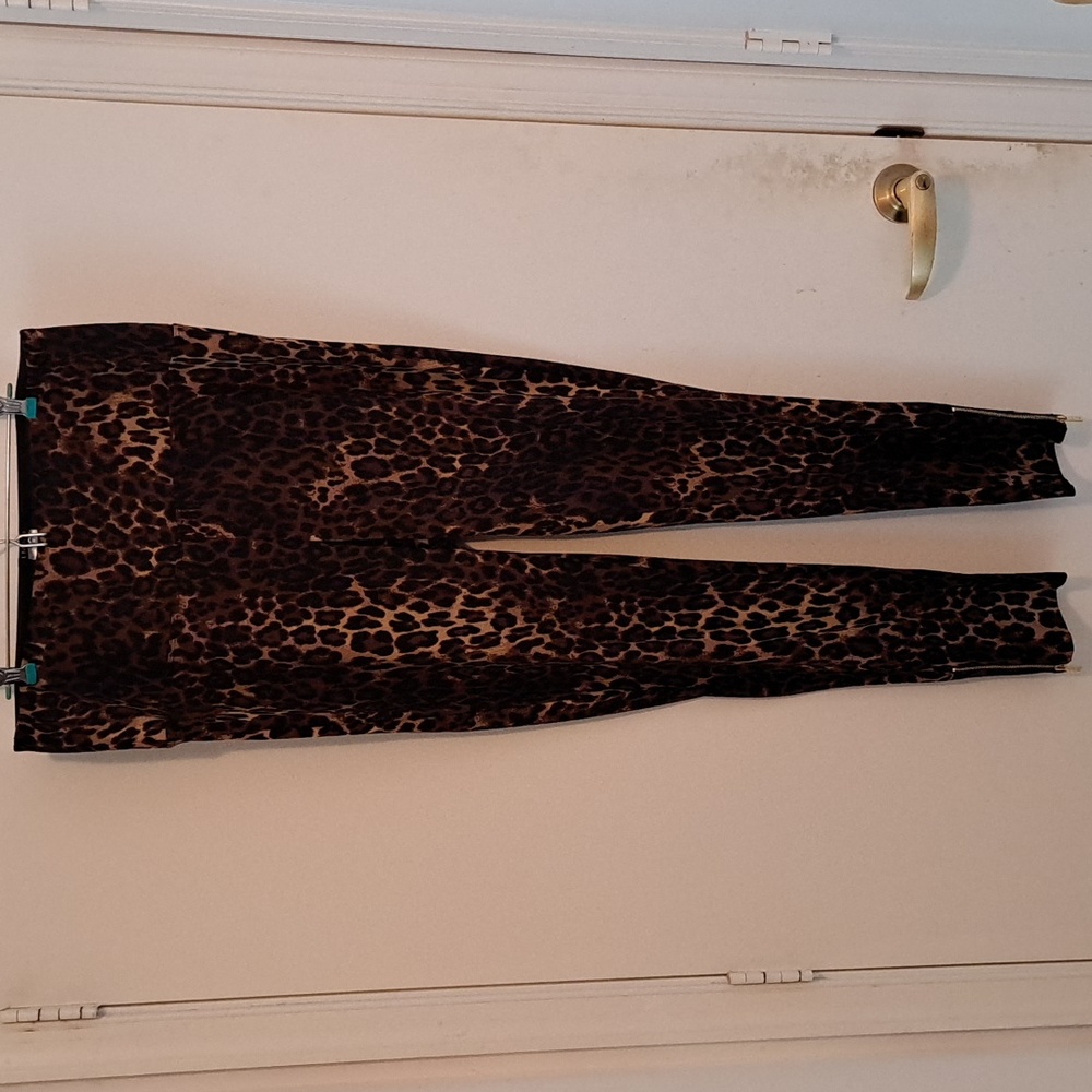 Iman Global Chic animal print leggings size XL long